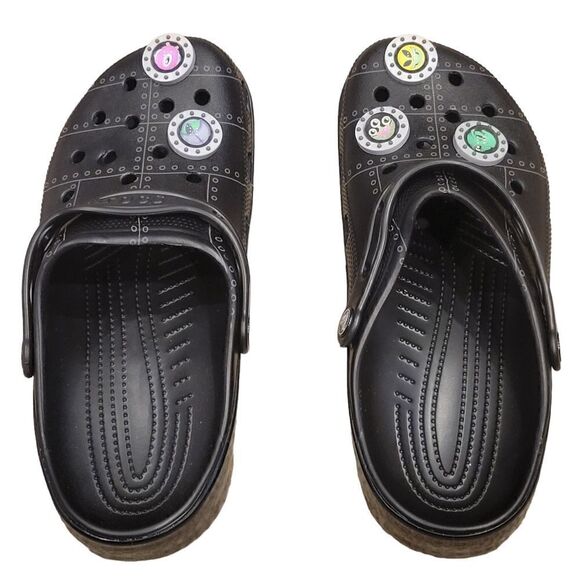 New Crocs Classic X Ron English AREA 54 Space Aliens Charms Size 10 - Picture 1 of 6